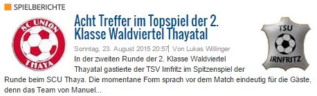 Ligaportal Spielbericht